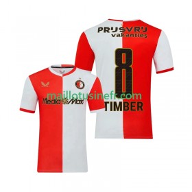 Maillot de Foot Feyenoord Rotterdam Quinten Timber 8 Domicile 2025-26